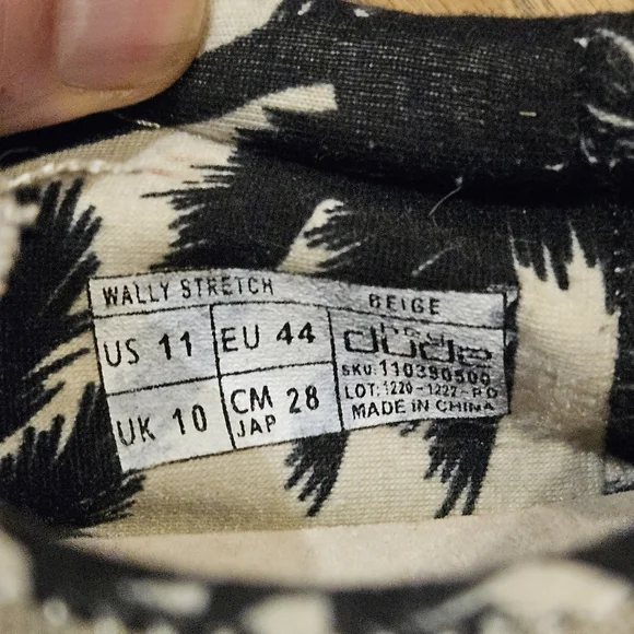 🤎 Hey Dude Wally Stretch Canvas Slip On shoes size 11 Beige - Picture 6 of 7